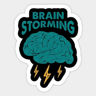 brain storming Sticker